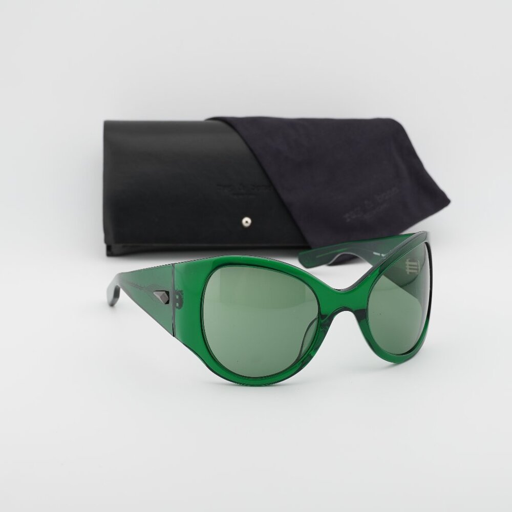 Rag & Bone RNB6004/S 01ED QT Butterfly Sunglasses - Green